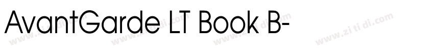 AvantGarde LT Book B字体转换